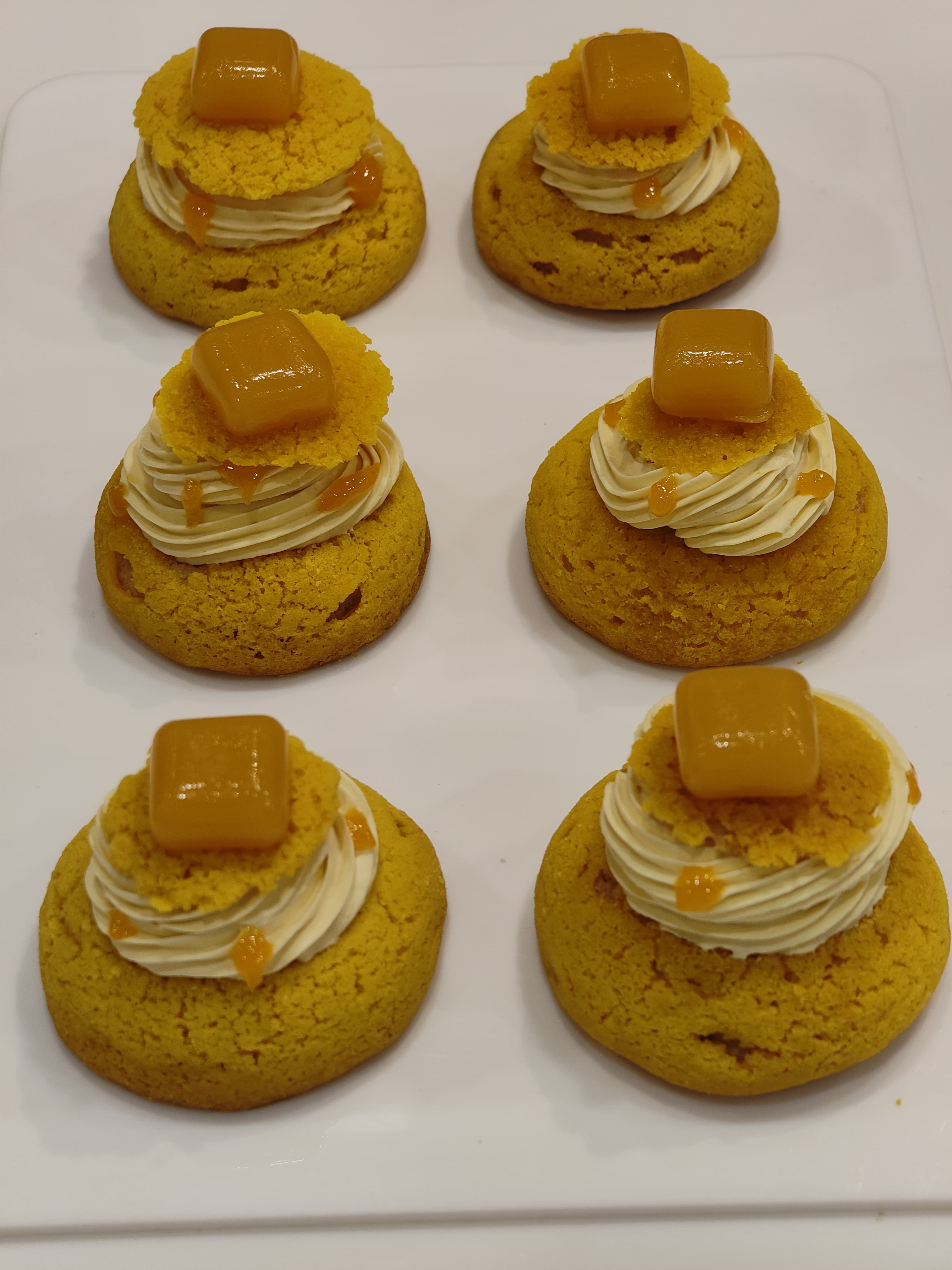 Mango Choux Pastry desserts